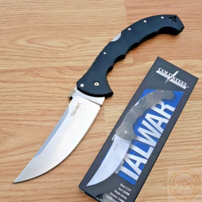 Cold Steel Talwar Lockback Folding Knife 5.50'' CPM-S35VN Steel Blade G10 Handle