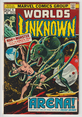 Worlds Unknown #4 ( Marvel, 1973 ) Mid Grade