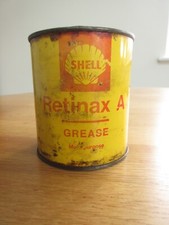 Vintage Shell Grease Tin Alvania Grease 1lb 0.454 Kg 1960s