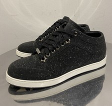 JIMMY CHOO 'Miami' Patent Leather Sneaker Low-top sneakers Black Glitter 36 625