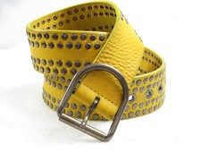 Rare beauty Women's SIXTY ITALY leather studded belt size 34- 2" wide 175