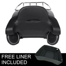 King Trunk Rack Backrest Pad Speakers Fit For Harley Touring Road Glide 14-2026