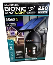 Bell+Howell Bionic Spotlight  360  Motion Sensor Solar Spotlight Outdoor~NEW