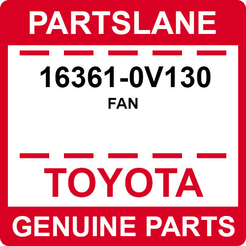 16361-0V130 Toyota OEM Genuine FAN | eBay
