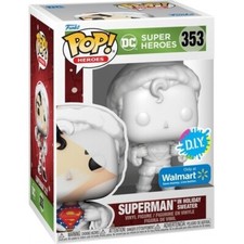 Funko POP DC Super Heroes D.I.Y. Superman In Holiday Sweater Figure #353