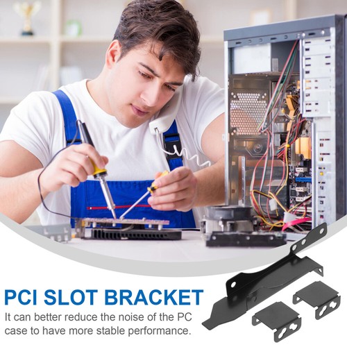 Dual Fan Cooling Bracket Iron Radiator Holder for Computer Mount - Picture 4 of 11