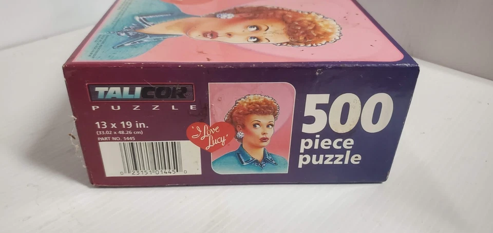 Rompecabezas I Love Lucy 2002 de colección 500 piezas Talicor Lucille Ball Foto 3 de 4