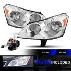 BRYGHT for 2009-2012 Chevy Traverse LS LT Chrome Headlights Headlamps L+R w/Bulb