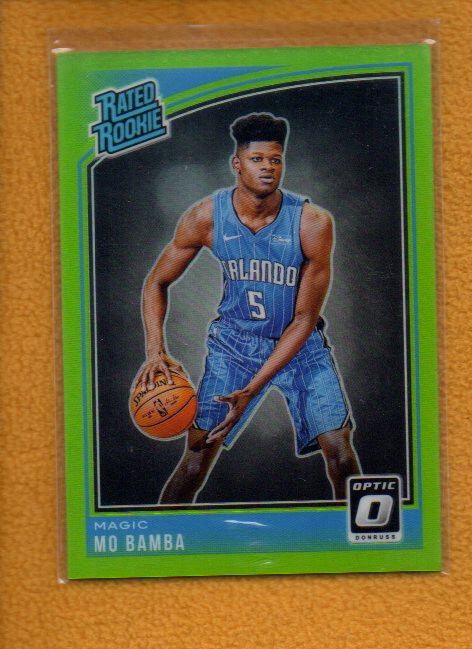 Mo Bamba 2018-19 Donruss Optic Rated Rookie Lime Green Prizm RC #160 /149