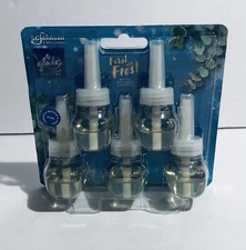 5 Pk Glade PlugIns FIRST FROST Refills w/ Essential Oils And Fall 2024 New Scent