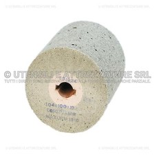 RULLO RUOTA in GOMMA ABRASIVA per SATINATURA ACCIAIO INOX LAMIERE SATINATRICE