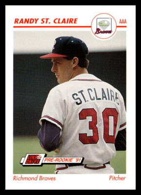 1991 Line Drive AAA #443 Randy St. Claire Richmond Braves Baseball Card