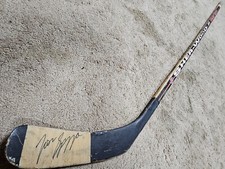 JASON SPEZZA 00'01 Signed Windsor Spitfires OHL Game Used Hockey Stick COA