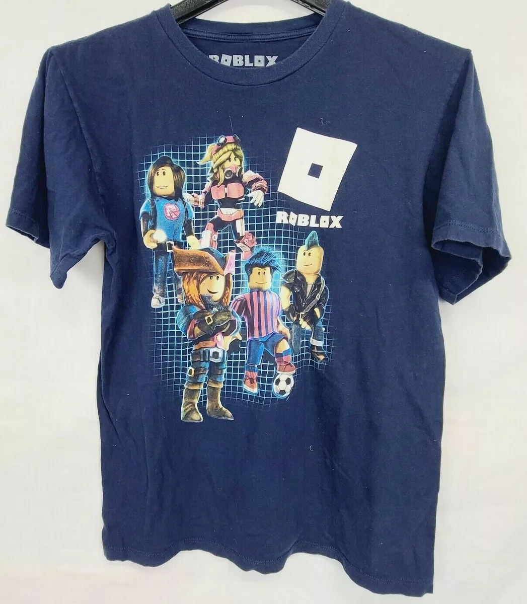 Old Navy Boys Roblox T-shirt Tee Sz M 8 Black Short Sleeve unisex