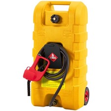 Fuel Caddy 15Gallon Portable Gas Fuel Tank Container with Manual Transfer Nozzle