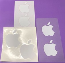 Mac Macintosh Decal Sticker Sheet Laptop iMac iPad iPhone White Apple Logo 6 New