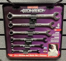 Craftsman Quick Wrench 6 Pc Set | SAE USA Made | New | Ships Fast