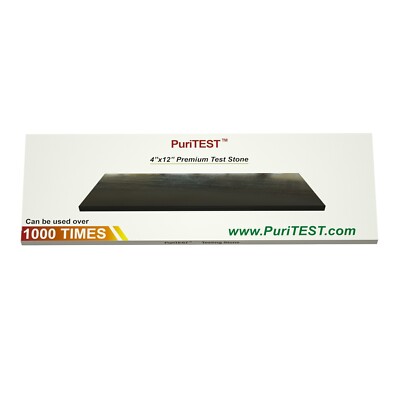 PuriTEST 4x12 Scratch Stone Gold Silver Test Kit 10K 14K 18K 22K 24K Platinum