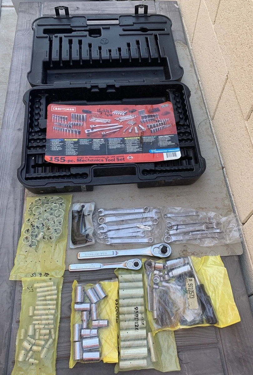Craftsman Hand Tools USA 155 Piece Mechanics Wrench and Socket Set