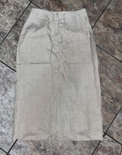 Style And Co Skirt Womens 12 Linen Lightweight Tan