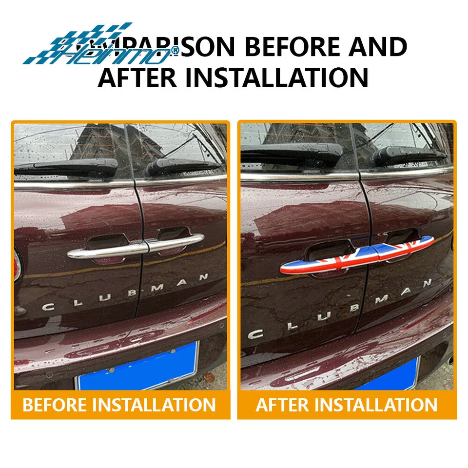 2x Car Rear Door Truck Handle Cover Trim For Mini Cooper Clubman F54 2016 - 2024 - image 3 of 4