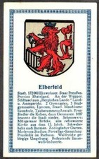 Figurina Abdulla sigarette 1928: stemma città tedesche: Elberfeld