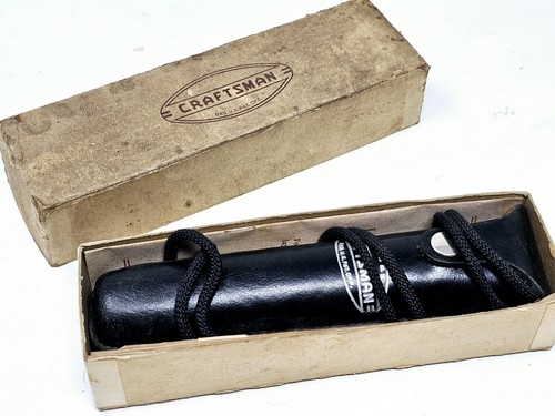 VTG Craftsman Locke Hand Level Surveyors Tool 9-4600 w/Leather Case & Box Manual - Picture 10 of 10