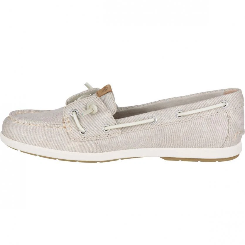 Sperry Top-Sider Bobina Hiedra Gris Agua Lona Zapatos Náuticos STS80623 Nib - Imagen 4 de 4