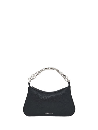 ALEXANDER MCQUEEN T-Bar Mini $1290 Black Leather Pouch Bag New And Authentic