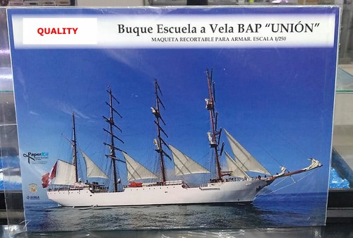 46 Huge Ship Union Peru Navy Training Battleship Paper Model Huascar ...