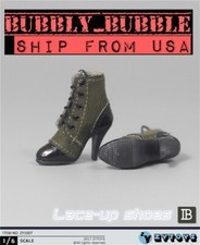 1/6 Lace Up Leather Boots HOLLOW For 12" Hot Toys PHICEN Female Figure  USA  