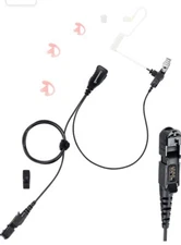 commountain XPR 3500e XPR 3300e Earpiece Mic Compatible Motorola Tube Headset