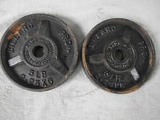 Vintage Billard Pro Standard Weight Plates 2 x 5 lb
