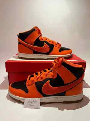 Nike Dunk High Retro University Safety Orange Size 42EU