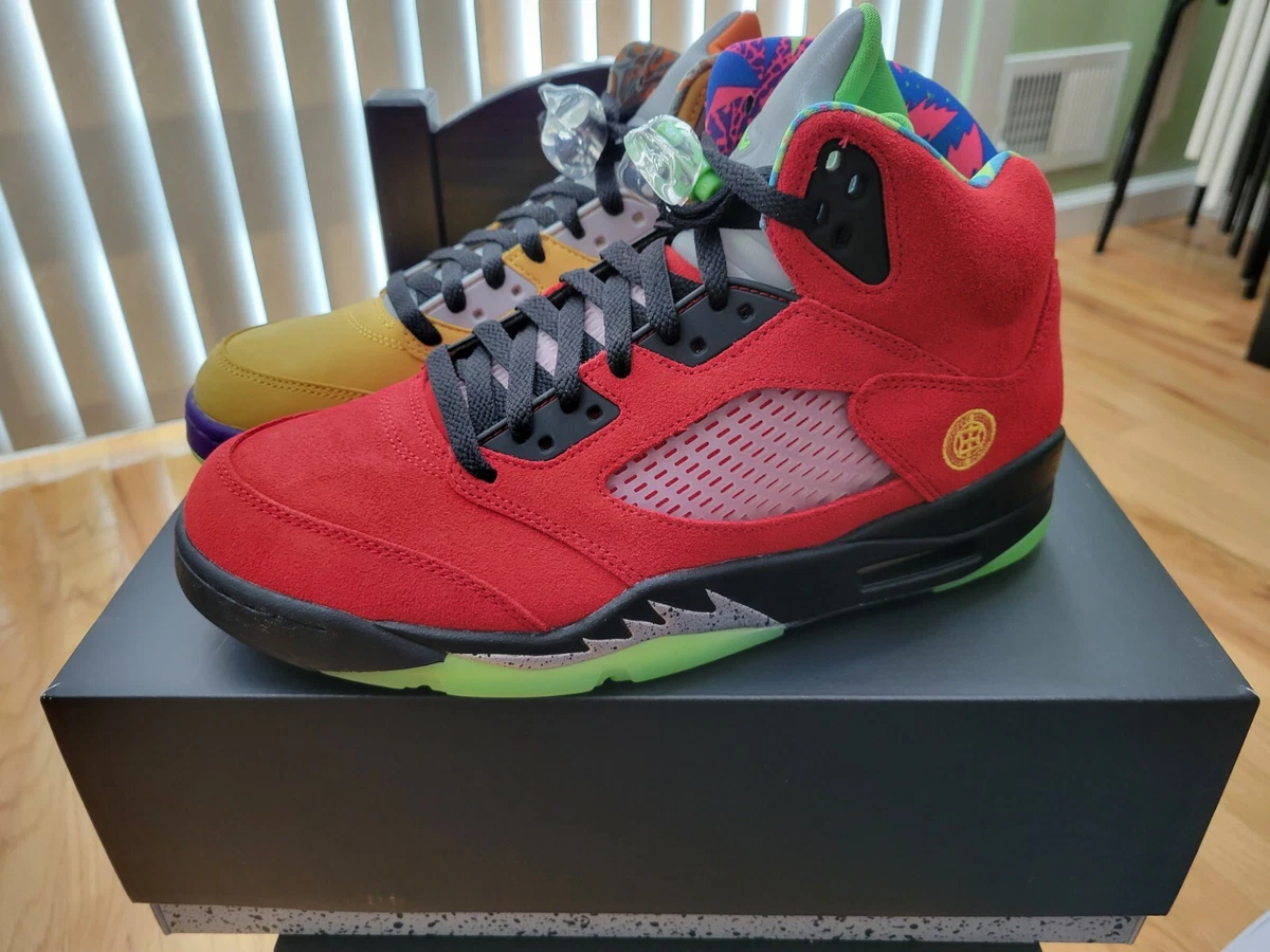 Jordan 5 green and best sale red
