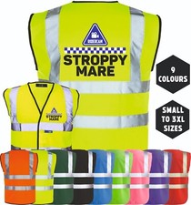 Equine Hi-Vis RIDERCAM STROPPY MARE Equestrian Rider Safety Vest Tabard