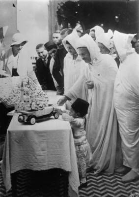 The Sultan of Morocco & Crown Prince of Morocco visit mosque Paris- Old Photo
