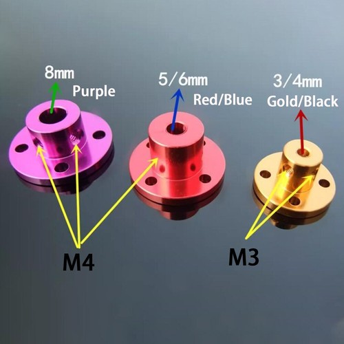 Color Aluminum Alloy Flange Coupling Motor Bearing Seat Guide Shaft Coupler DIY - Picture 8 of 13