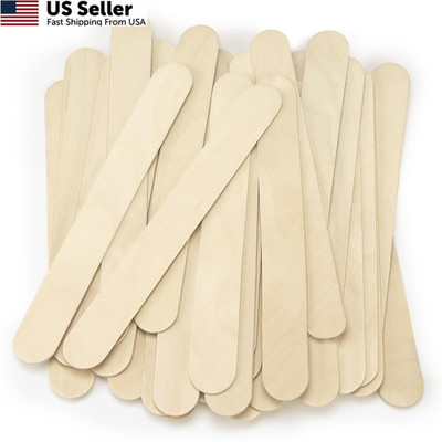 WISYOK 8'' Jumbo Craft Sticks - 42pcs Extra Large Natural 42 pieces, Wood