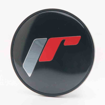 Cap Sticker for C087 - Black + Silver/Red Letters Japan Racing Felgendeckel