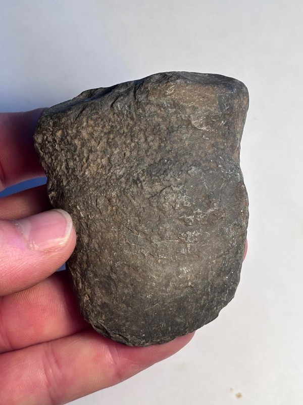 Interesting 3.25" Banded Slate Axe artifact from Medina Co Ohio