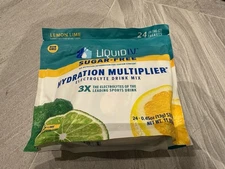 Liquid IV Hydration Multiplier, 24 Packs Sugar Free Lemon Lime EXP MAY 2025