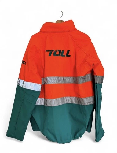 NWT Australian Toll Freighting Group Utility Bright Reflective Work  Jacket image 2