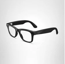 Ray-Ban Meta Wayfarer Smart Glasses – AI, Camera, Audio & Video – Clear Lenses