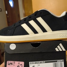 adidas Grand Court 00s K Unisex Kids Low Top Lace-Up Sneakers Black/White 5