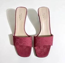 Original Gucci Pantoletten, Rosa, Größe 39, Ungetragen