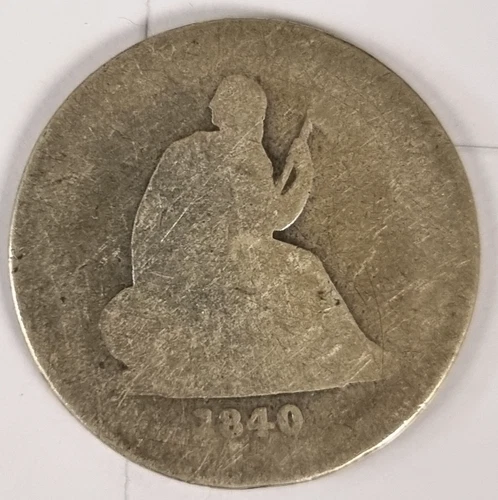 1840 Seated Liberty Quarter 25c Circulated #78871