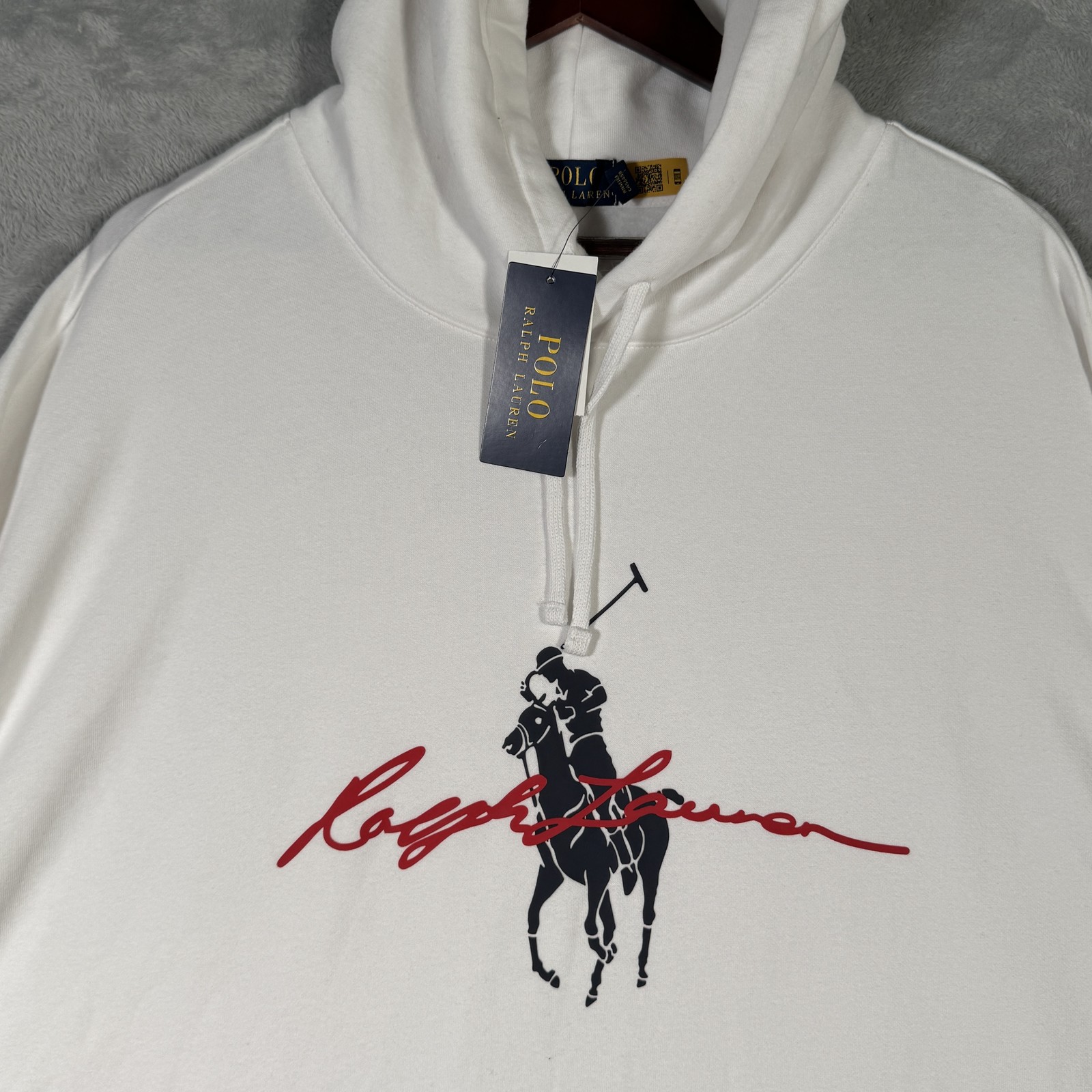 Polo Ralph Lauren Felpa con Cappuccio Uomo 3XLT Big Pony Pullover Felpa Grafica 3XL Alta