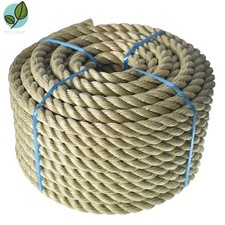 3/4"  100' Manila Rope PP 3 Strand Twisted Rope For DIY Landscaping
