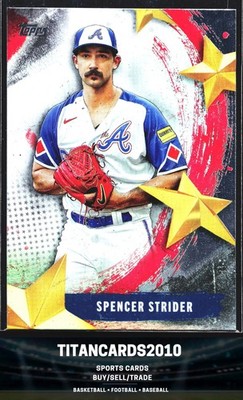 Spencer Strider 2025 Topps Stars of MLB Refractor Atlanta Braves #SMLB-33
